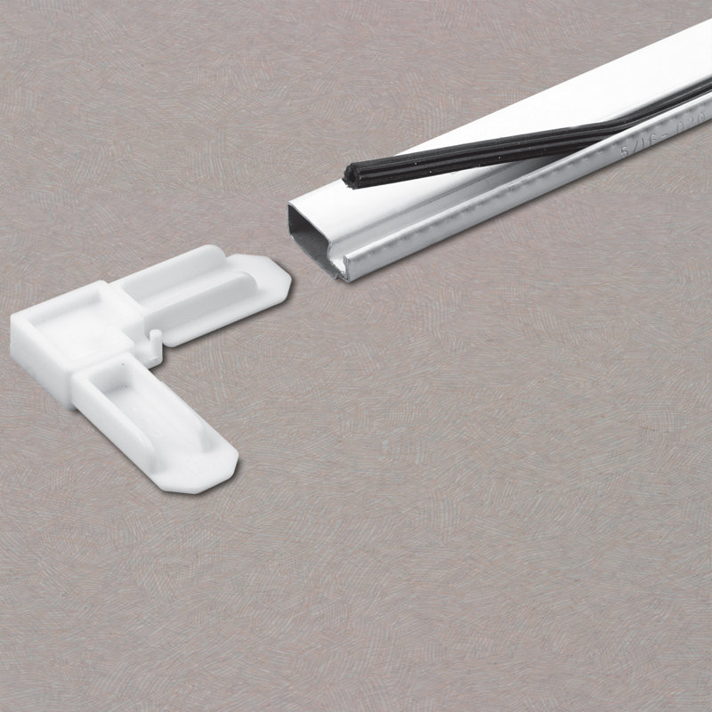 Window Screen Frame Kit  5/16 X 3/4 X 36 - Replace Missing Or Damaged Window Screen Frames - Construct 36 X 36 Or Smaller Screen  Includes Aluminum Frame And Vinyl Spline With Plastic Corners  White (1 Kit)