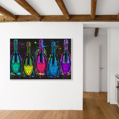 " Drinks And Spirits Luminous Party Champagne Bottles "