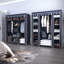 Gelb 150cm Portable Wardrobe-668306245