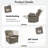 Swivel Recliner Manual Rocking Recliner-1481642605