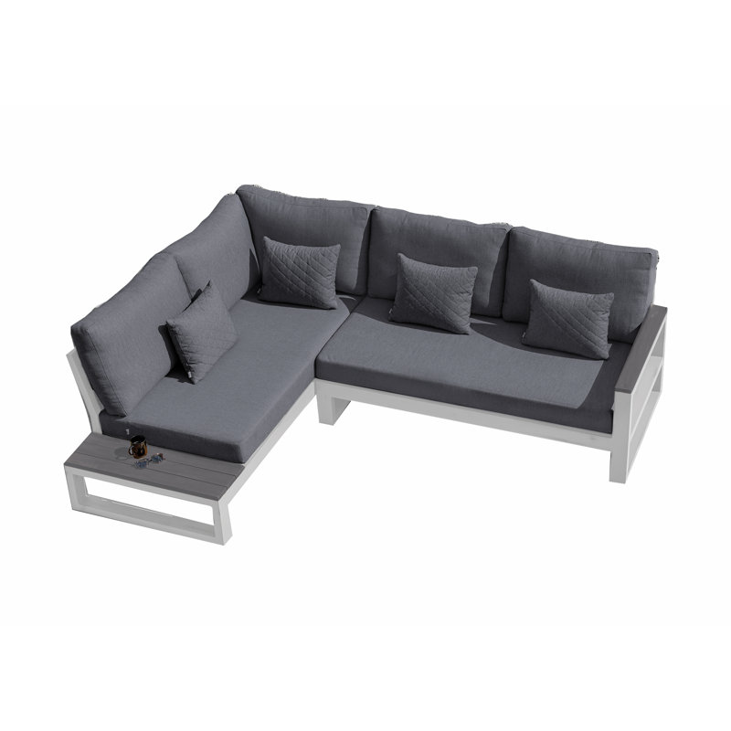 Metal 4 - Person Seating Group with Cushions