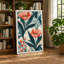 Coral Carnations Garden Botanical - Wrapped Canvas-1024025227-1024025341