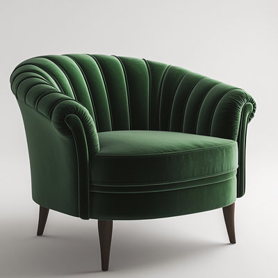Green Velvet Accent Chair