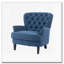 Upholstered Lounge Chair with Nailhead Trim