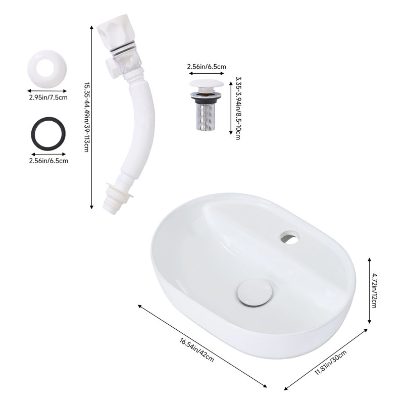 Garden Sanctuary Ceramic；Stainless Steel；PP Sink, 42 mm