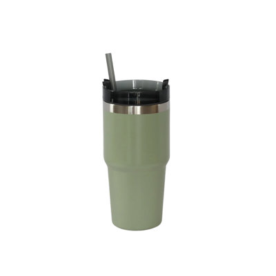 Verre en acier inoxydable 30 oz avec paille