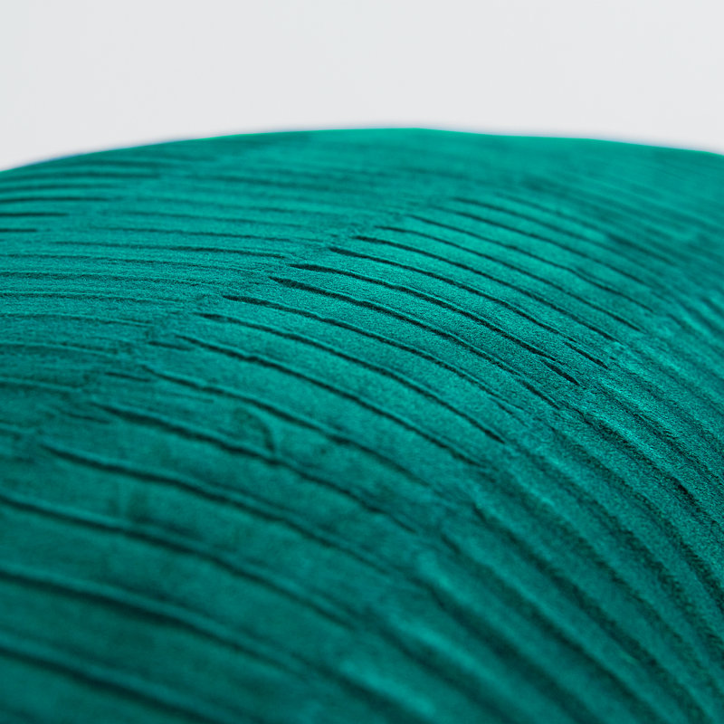 Housses de coussin en velours plissé, Saphir