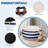 Geometric Comfort Wowmax Pouf Ottoman with Storage, Round Ottoman Foot Rest Pouf Ottoman Stuffed Poufs for Living Room Compression