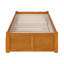 Lit plateforme en bois massif avec pied de lit et lit gigogne simple Concord-96140404-126307755