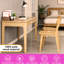 Ensemble de 4 chaises de salle à manger en bois, chaise de cuisine en bois massif avec dossier incurvé, chaises d'appoint modernes sans accoudoirs, patins réglables-1134082572