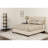 Aluino Tufted Upholstered Platform Bed w/ Memory Foam Pocket Spring Mattress-262001768-262001769