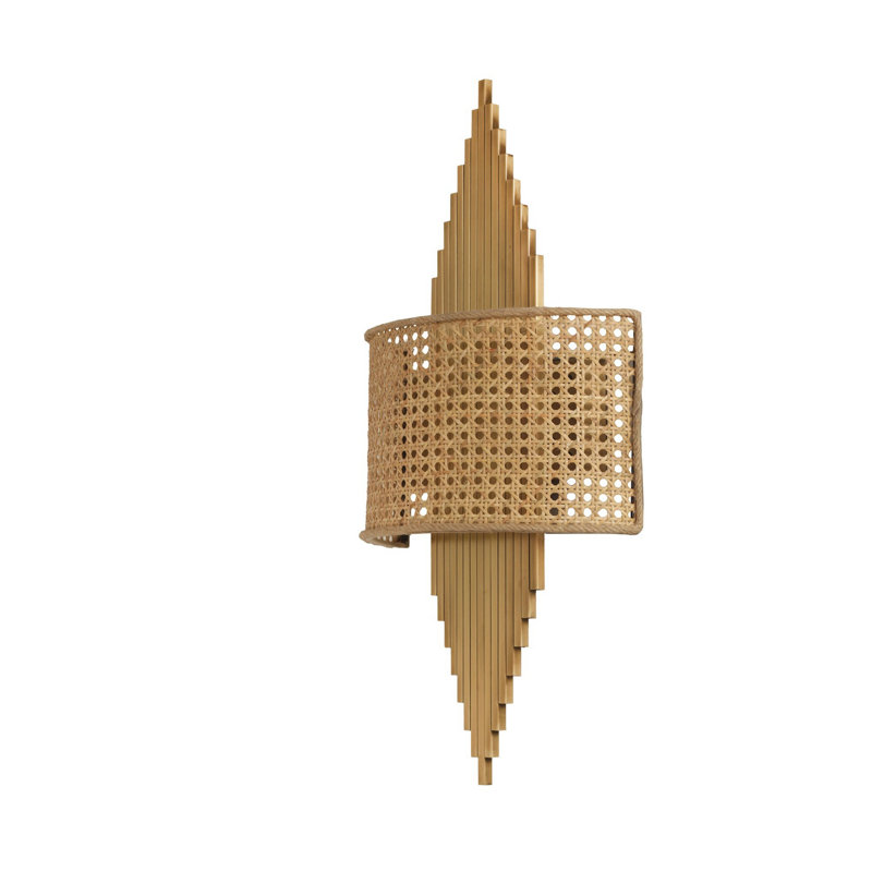Lampe murale Coralin, Brun