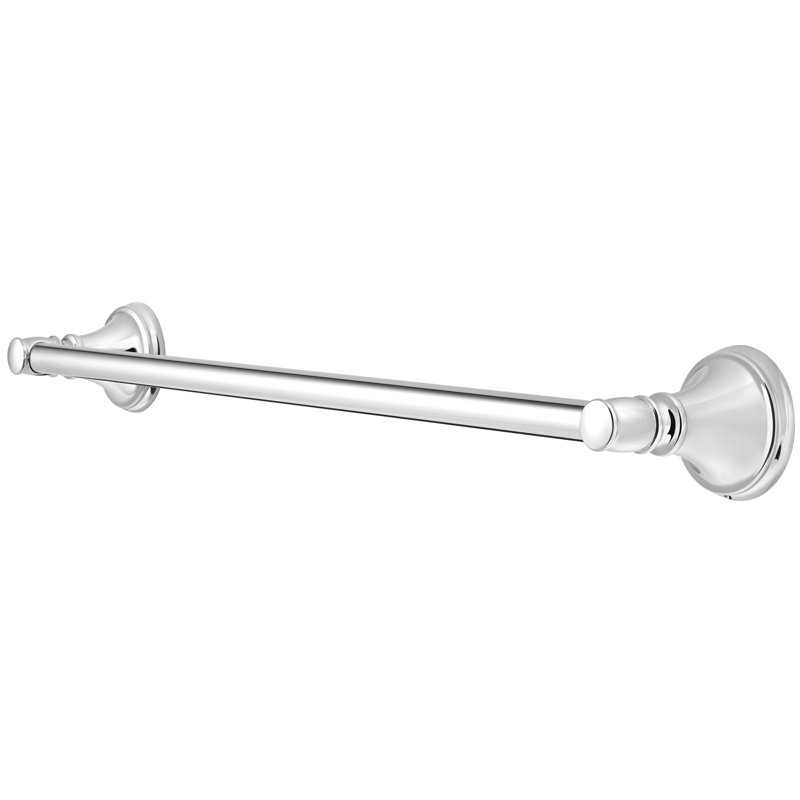 Northcott 18" Mounting Towel Bar, Polished Chrome