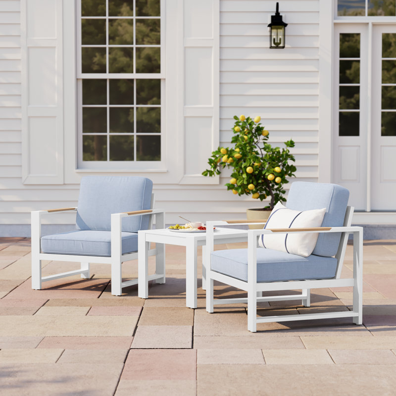 Jayton 2 - Person Patio Conversation Set with Cushions