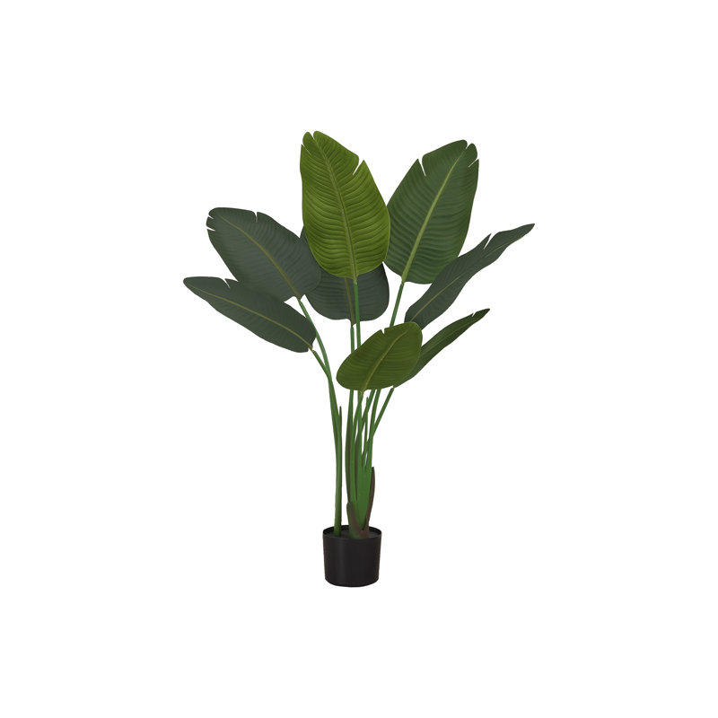 Fausse plante oiseau en paradis en polypropylène (PP), H 44,05 po x l 32,05 po x P 26,97 po