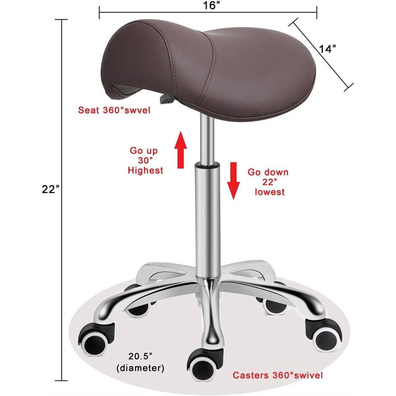 Niarcos Adjustable Height Ergonomic Industrial Stool