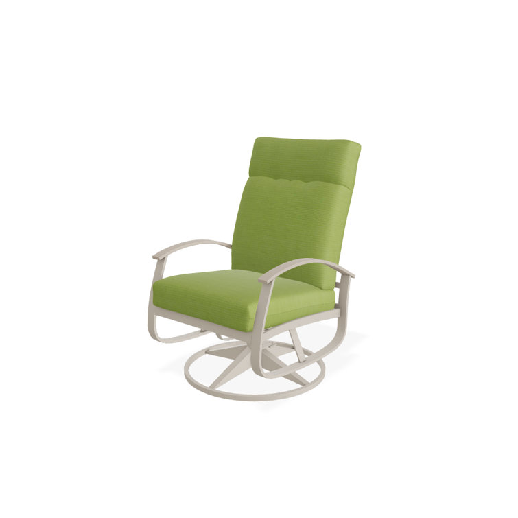 Chaise de patio pivotante avec coussins Askar