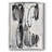 Grey Scribbles II - Matted and Framed Under Acrylic Glass, Large Living Room Wall Art-461661284-461661289