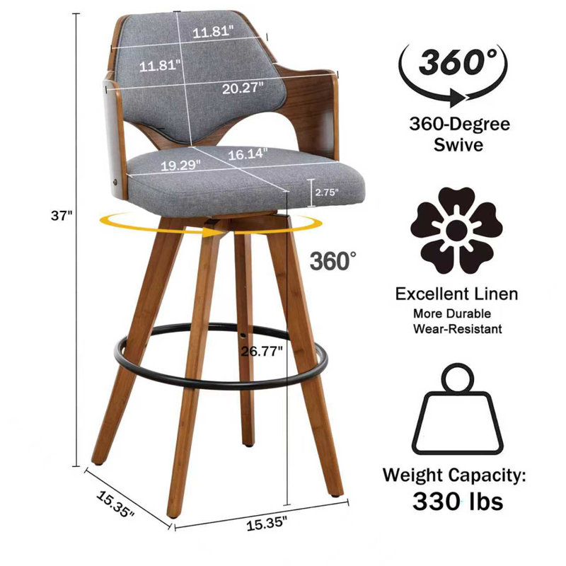 Tabourets de bar, Tabouret de comptoir (siège d'une hauteur de 26 p