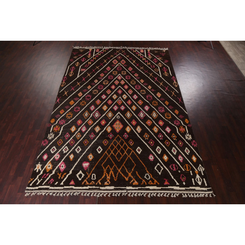 One-of-a-Kind 9'9'' X 14'8'' New Age Wool Area Rug in Brown