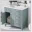 Ensemble de meuble-lavabo 36 po avec lavabo, armoire de salle de bain avec tiroirs, cadre solide et panneau de fibres à densité moyenne (ancien numéro de référence: JL000007AAG)-1256341493