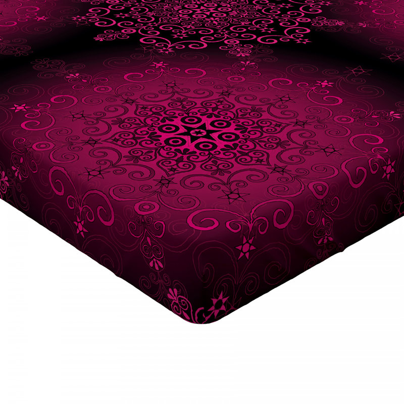 Microfiber Geometric Fitted Sheet, Full Fitted Sheet