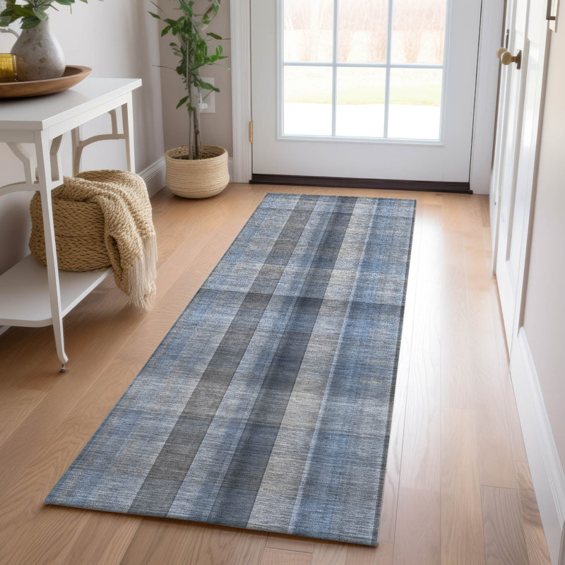 Tapis intérieur / extérieur Kinslee, Tapis de couloir 2 pi 3 po x 7 pi 6 po