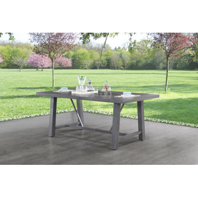 Table de salle à manger d'extérieur rectangulaire L 72 po x l 40 po Matisen