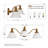 3-Light Antique Bronze Bathroom Vanity Light