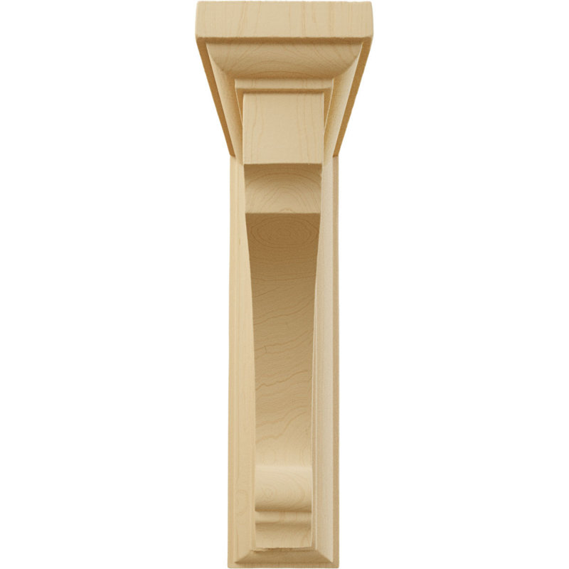 Alder Medium Thompson Hand-Carved Wood Corbel Bracket