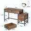 Bureau de style industriel, bureau d'ordinateur, table d'écriture-368510790