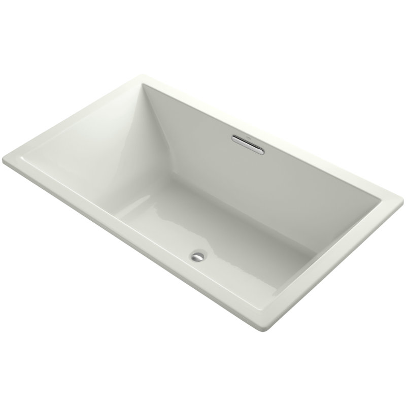 Underscore 60" x 32" Drop In Soaking Acrylic Bathtub, Dune, 21" H x 42" W x 72" D