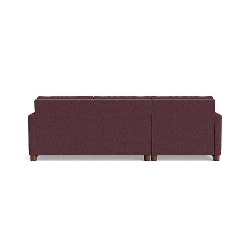 Reve Sofa with Chaise (with Storage), Chaise On Left, Performance Weave - Aubergine