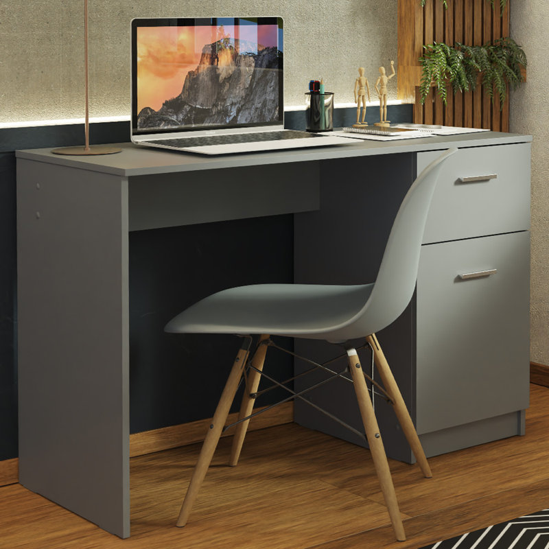 Bureau MySlym, gris