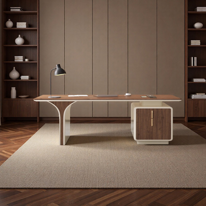 Bureau en bois massif de qualité supérieure, H 29,53 po x l 62,99 po x P 27,56 po