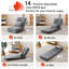 Chaise de plancher avec support pour le dos pour adultes Chaises de jeu vidéo 14 positions réglables avec coussin-378778031