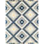 Tapis bleu marine à motif tribal kilim Tonio-32973133