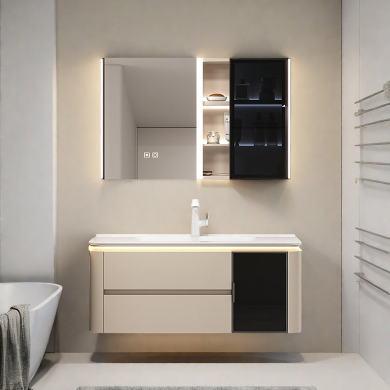 Armoire de salle de bain simple et luxueuse