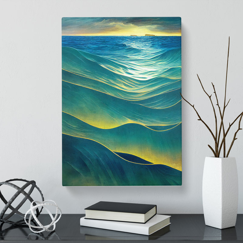 Seascape Abstract Vol.1 - Wrapped Canvas Print, 50cm H x 35cm W x 3cm D