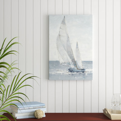 Gray Seas I by Ethan Harper - Painting