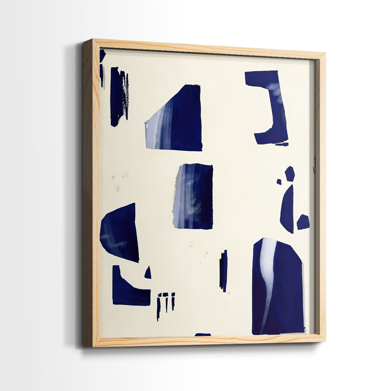«Fragment Abstraction I», reproduction encadrée - bois massif, H 21 po x l 17 po
