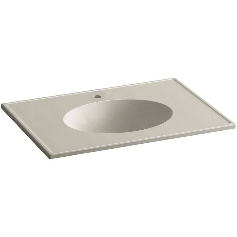 Ceramic Impressions 31" Single Bathroom Vanity Top, Sandbar Impressions