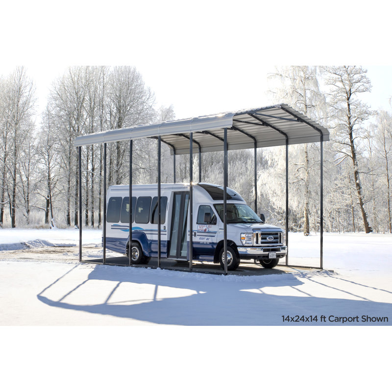 Abri de voiture en acier galvanisé 14 x 29 x 14, Coquille d'oeuf, 14 po x l 29 po x P 14 po