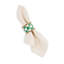 Emerald Check Napkin Rings