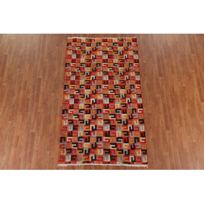 Tapis oriental géométrique Gabbeh 5 x 8