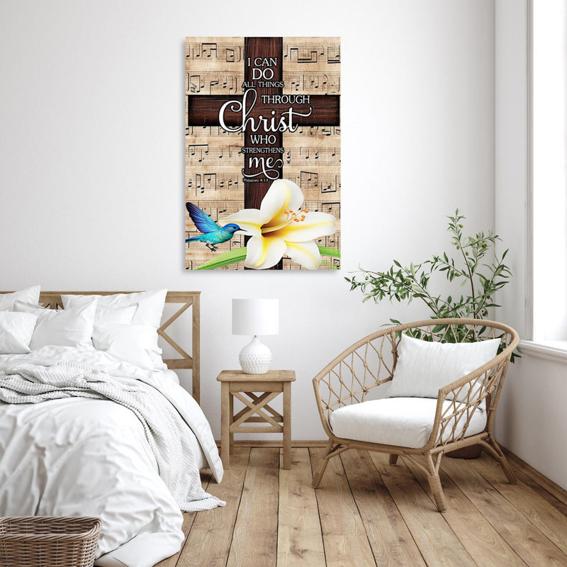«K canlynn I Can Do All Things On», impression sur toile, H 36 po x l 24 po x P 1,25 po