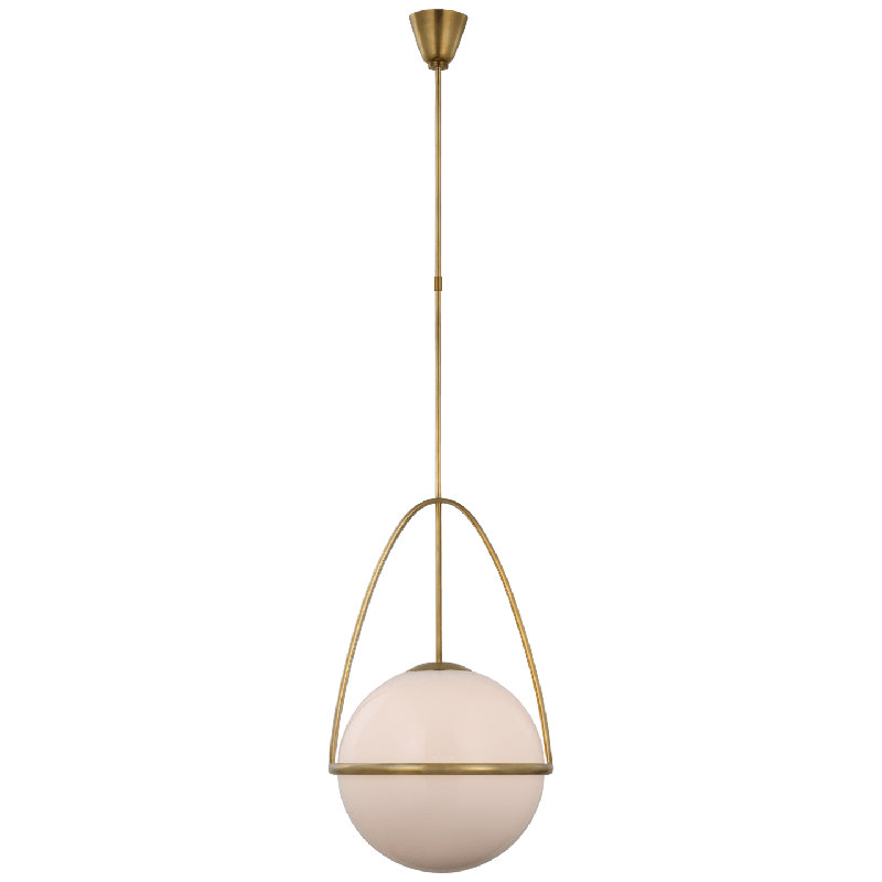 Lisette 1 - Light LED Pendant, 68.5" H x 18.25" W x 18.25" D, Antique Brass