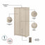 Armoire de rangement à 4 tablettes Huckins-404532867