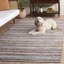 Tapis gris / blanc / brun en coton noué à la main Vesey-20657794