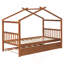Lit en bois avec lit gigogne simple pour enfants, idéal pour les jeux créatifs et un sommeil confortable-1692057422-1692057423